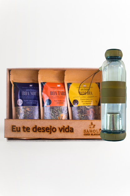 Kit com 03 Blends + Garrafa