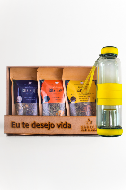 Kit com 03 Blends + Garrafa