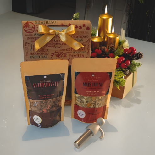 Kit 2 Chás + Infusor de Boneco